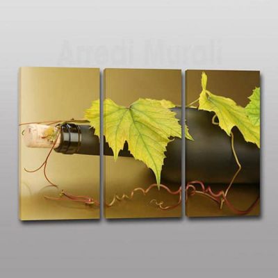 quadri moderni bottiglia vino