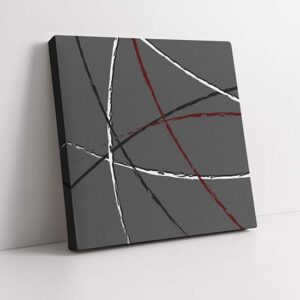 3 quadretti astratti stampati su tela