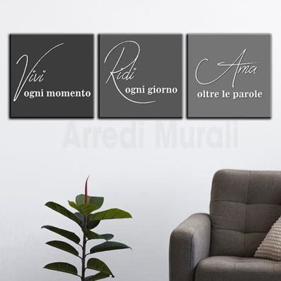 Quadri moderni su tela con frasi