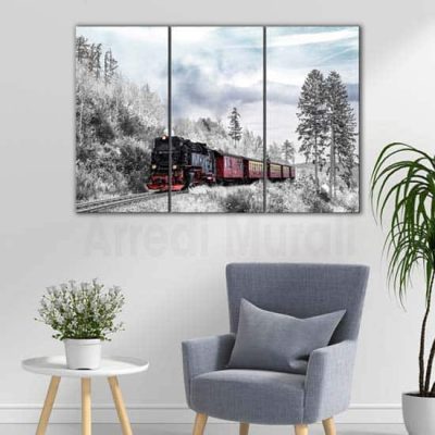 Quadri paesaggio vintage 3 tele grandi