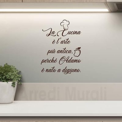 Decorazioni murali cucina marrone