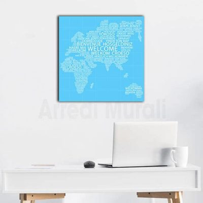 Quadro moderno con scritte benvenuto per arredare le pareti