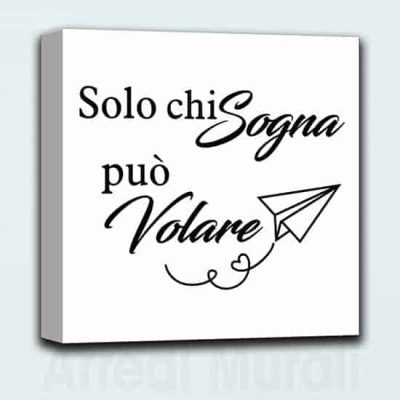 Quadro con frase stampa su tela, quadro moderno da parete