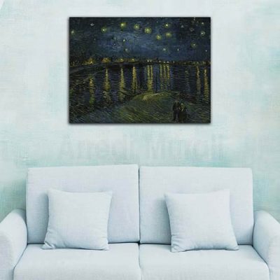 Quadri famosi Notte stellata sul Rodano