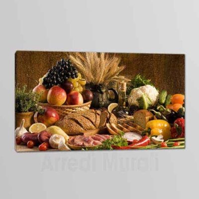 quadro su tela per la cucina cibo