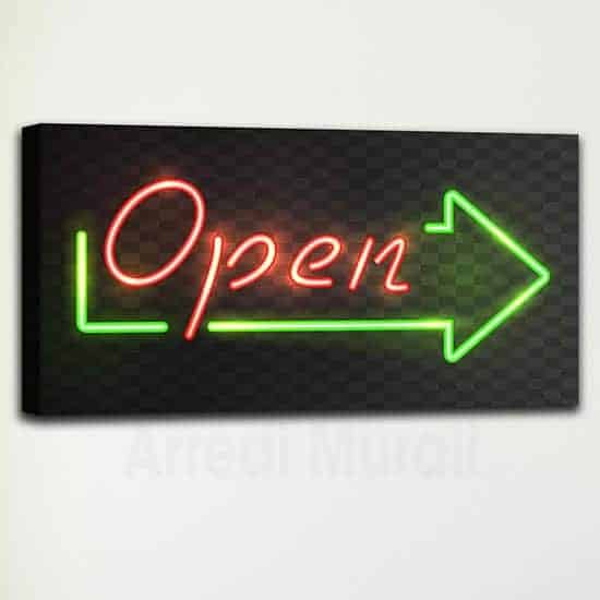 Quadro moderno stampa open su tela
