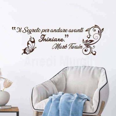 Citazione adesiva murale Twain