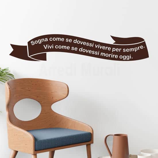 Frasi adesive personalizzate per pareti
