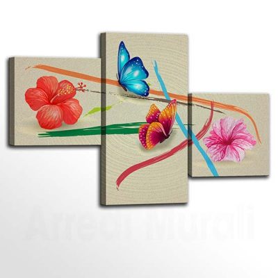 Quadri con fiori stampe su tela