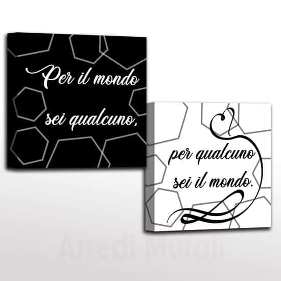 Quadri con frasi decorazioni da parete