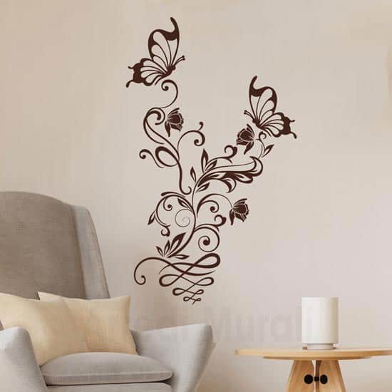 Wall stickers fiori e farfalle