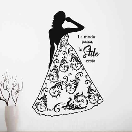 Adesivi murali moda donna