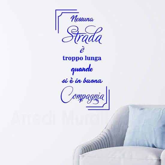 Frase adesiva da parete decorazione murale