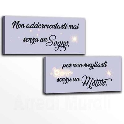 Quadri con frase per camera da letto
