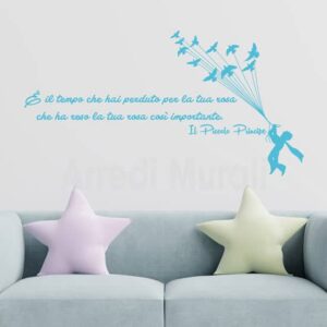 Adesivi murali del Piccolo Principe, frase adesiva da parete