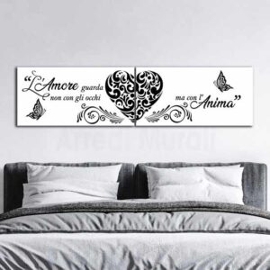 Quadri per camera da letto con frase di William Shakespeare