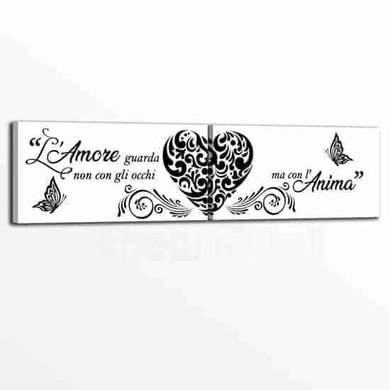 Quadri per camera da letto con frase