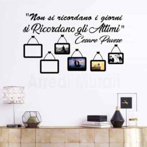 Frase adesiva con cornici per foto, decorazioni adesive