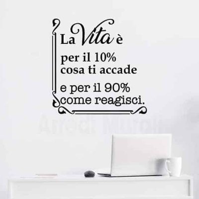 Adesivi murali con frase motivazionale