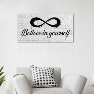 Quadro moderno believe in yourself, stampa su tela