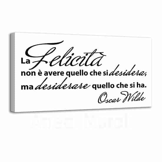 Quadro moderno con frase di Wilde
