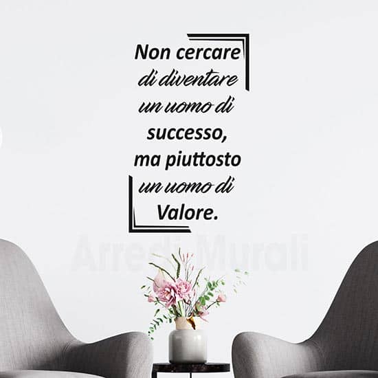 Frase adesiva da parete di Einstein