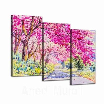 Quadri con paesaggio dipinto a olio