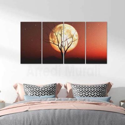 Quadri canvas con paesaggio al tramonto