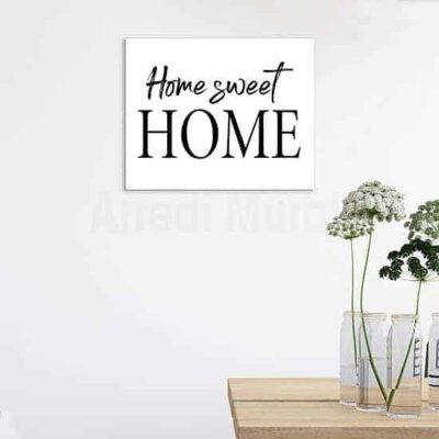 Quadro Home sweet Home su tela