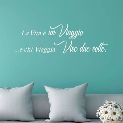 Decorazione adesiva da parete con frase, wall stickers