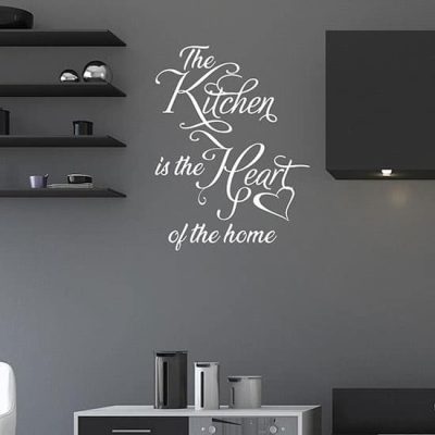 Frase adesiva per decorare la cucina, adesivi da parete