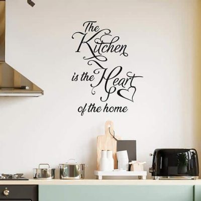 Frase adesiva per decorare la cucina
