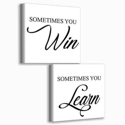 Quadri moderni con frasi su tela