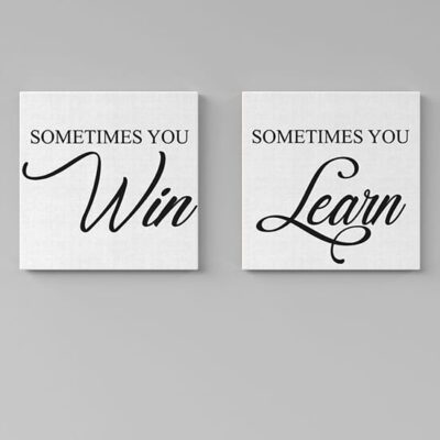 Quadri moderni con frasi su tela per arredare