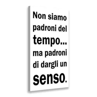 Tela canvas con citazione