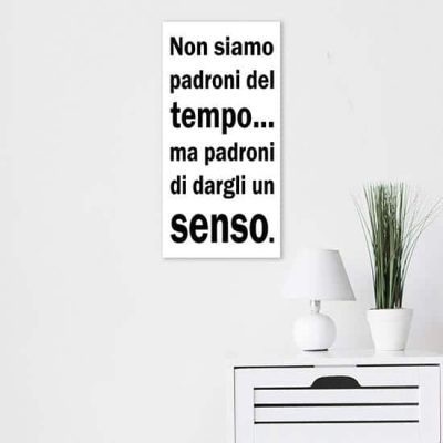 Tela canvas con citazione
