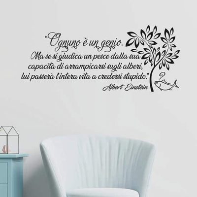 Frase adesiva da muro di Einstein