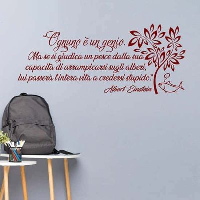 Frase adesiva da muro di Einstein, decorazioni murali