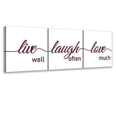 Quadretti con frasi stampe su tela