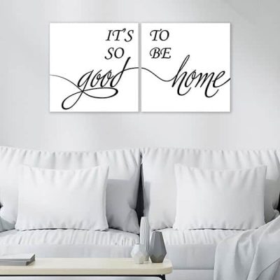 Quadri con scritte stampe su tela, decorazioni da parete