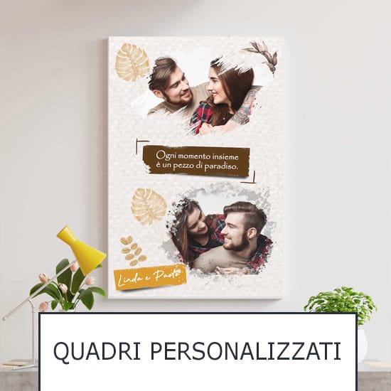 Quadro personalizzato con le vostre foto su tela