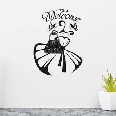 Adesivi murali appendiabiti fashion, decorazioni