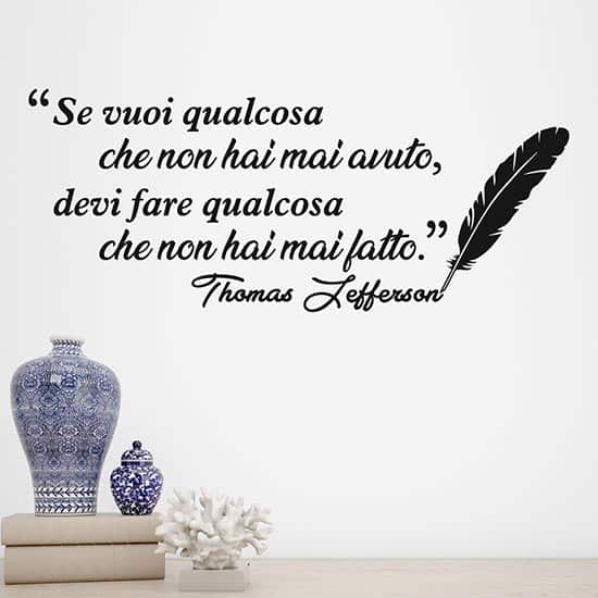 Scritta adesiva di Thomas Jefferson