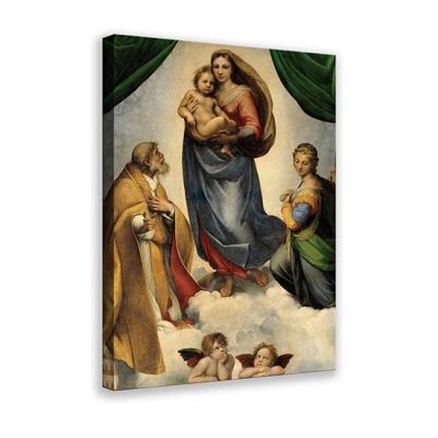 Riproduzione su tela della Madonna Sistina