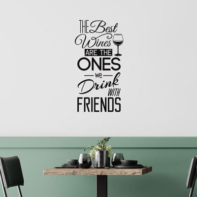 Scritte adesive sul vino