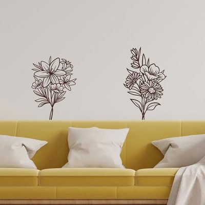 Adesivi per pareti con fiori