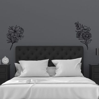 adesivi per pareti mazzi di fiori