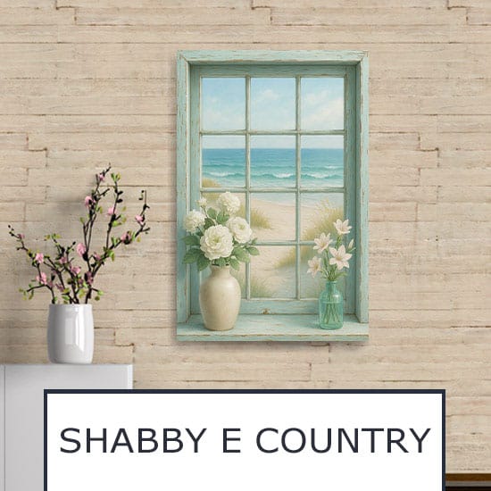 Decorazioni per pareti shabby e country in stile vintage per arredamento romantico