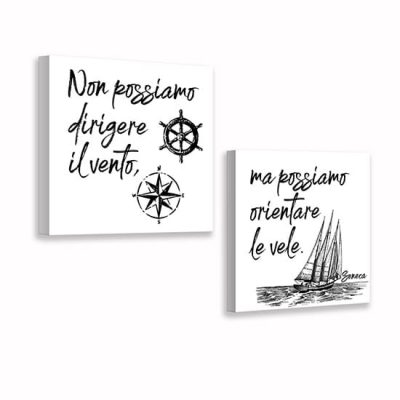 Quadretti con scritte su tela