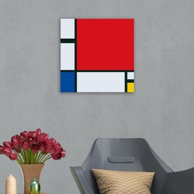 quadro su tela riproduzione di Mondrian